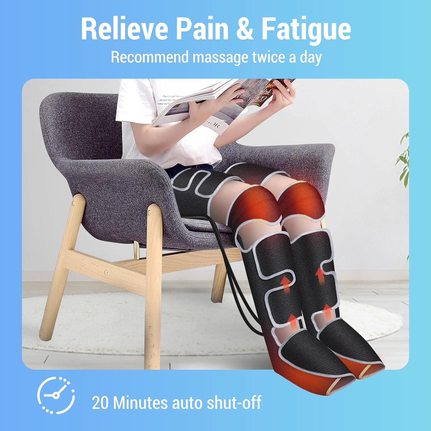 COMFIER Beenmassager Zwart - 42% Korting