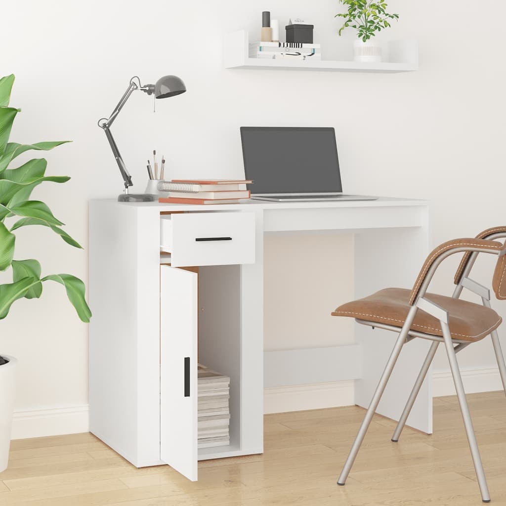 VidaXL Bureau Wit (100x49x75 cm) - Met 53% Korting!