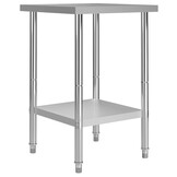 vidaXL Keukenwerktafel RVS 60x60x85 cm - 54% Korting!
