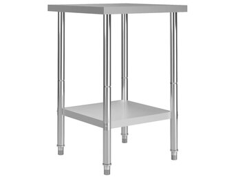vidaXL Keukenwerktafel RVS 60x60x85 cm - 54% Korting!