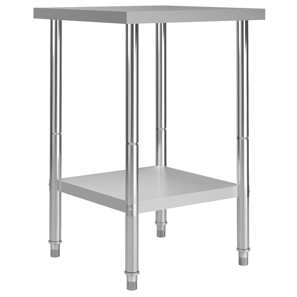 vidaXL Keukenwerktafel RVS 60x60x85 cm - 54% Korting!