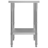 vidaXL Keukenwerktafel RVS 60x60x85 cm - 54% Korting!
