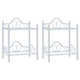 VidaXL Nachtkastjes Wit - 2 Stuks - 28% Korting