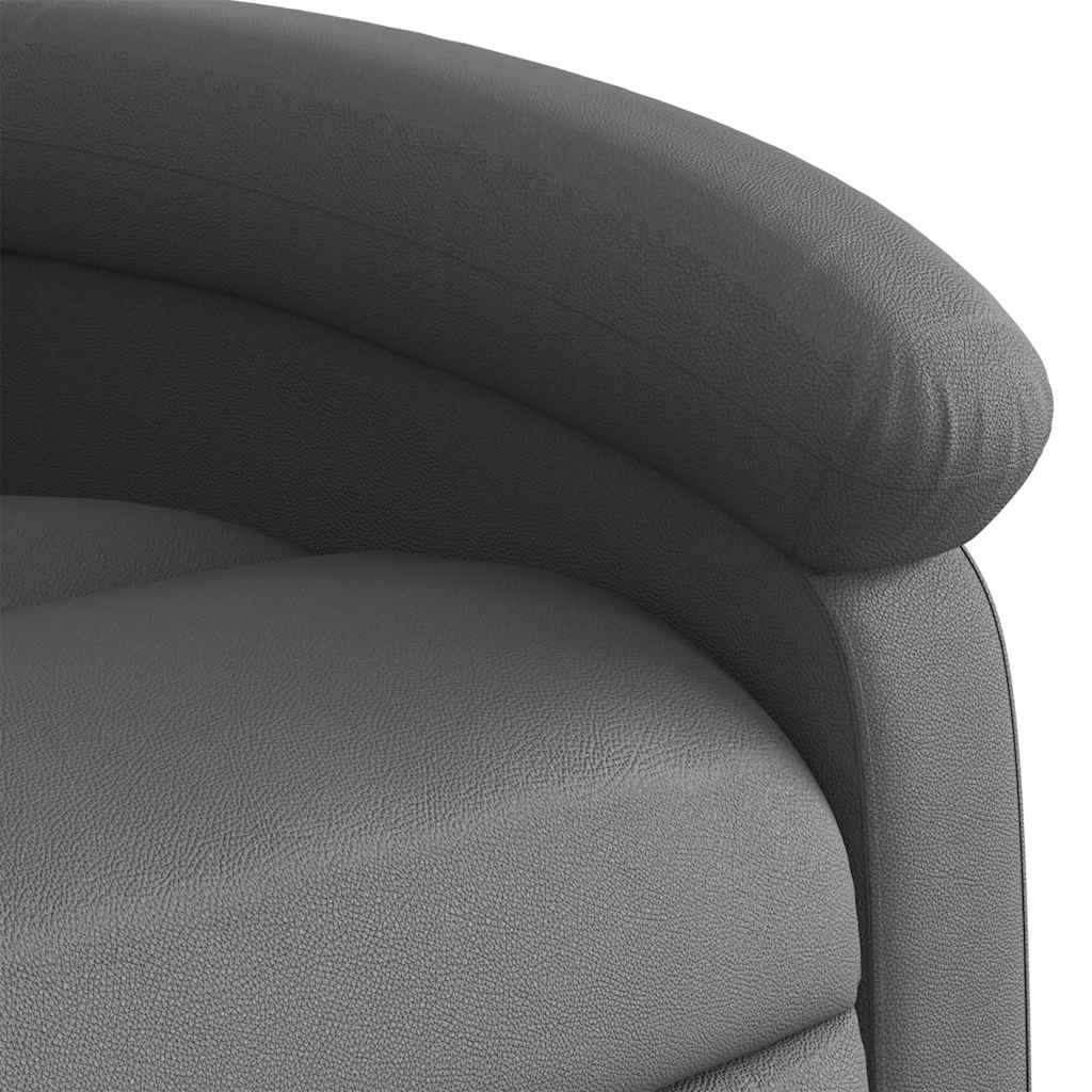 vidaXL Fauteuil Echt Leer Grijs - 34% Korting