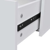 vidaXL Dressoir 4 Lades Wit - 33% Korting