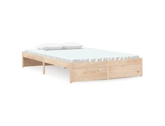 vidaXL Bedframe Massief Hout 120x200 cm - 34% Korting