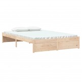 vidaXL Bedframe Massief Hout 120x200 cm - 34% Korting
