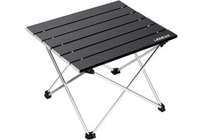 Compacte Aluminium Campingtafel Zwart Klein - 51% Korting!