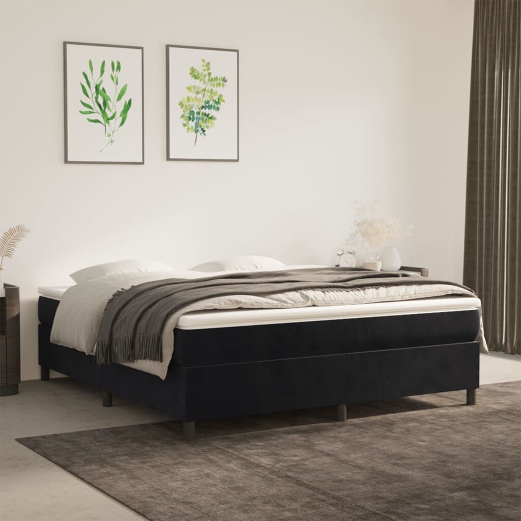 vidaXL Bedframe Zwart Fluweel 180x200 cm - 34% Korting!
