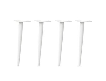 vidaXL Salontafelpoten Staal Wit 4 stuks - 57% Korting!