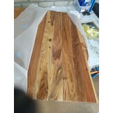 vidaXL Wastafelblad 100x52x2,5 cm massief acaciahout