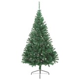 vidaXL Halve Kunstkerstboom 180cm PVC Groen - 28% Korting