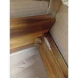 Middenbank massief acaciahout crèmewit - 63% korting