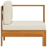 Middenbank massief acaciahout crèmewit - 63% korting