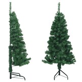 VidaXL Hoekkerstboom 150 cm PVC Groen - 28% Korting!