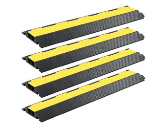 VidaXL Kabelgoot Drempel Rubber - 4 stuks - 34% Korting