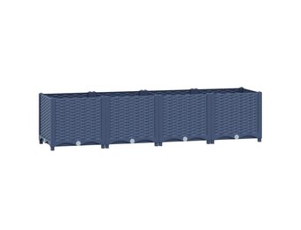 Verhoogde Plantenbak vidaXL Blauw - 160x40x38 cm - 58% Korting