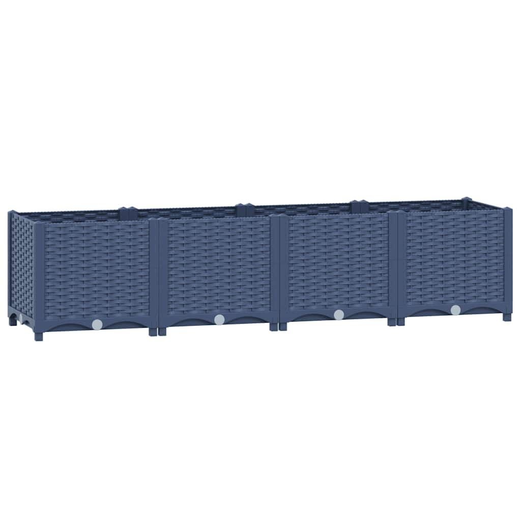 Verhoogde Plantenbak vidaXL Blauw - 160x40x38 cm - 58% Korting