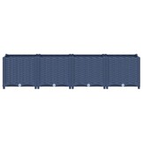 Verhoogde Plantenbak vidaXL Blauw - 160x40x38 cm - 58% Korting