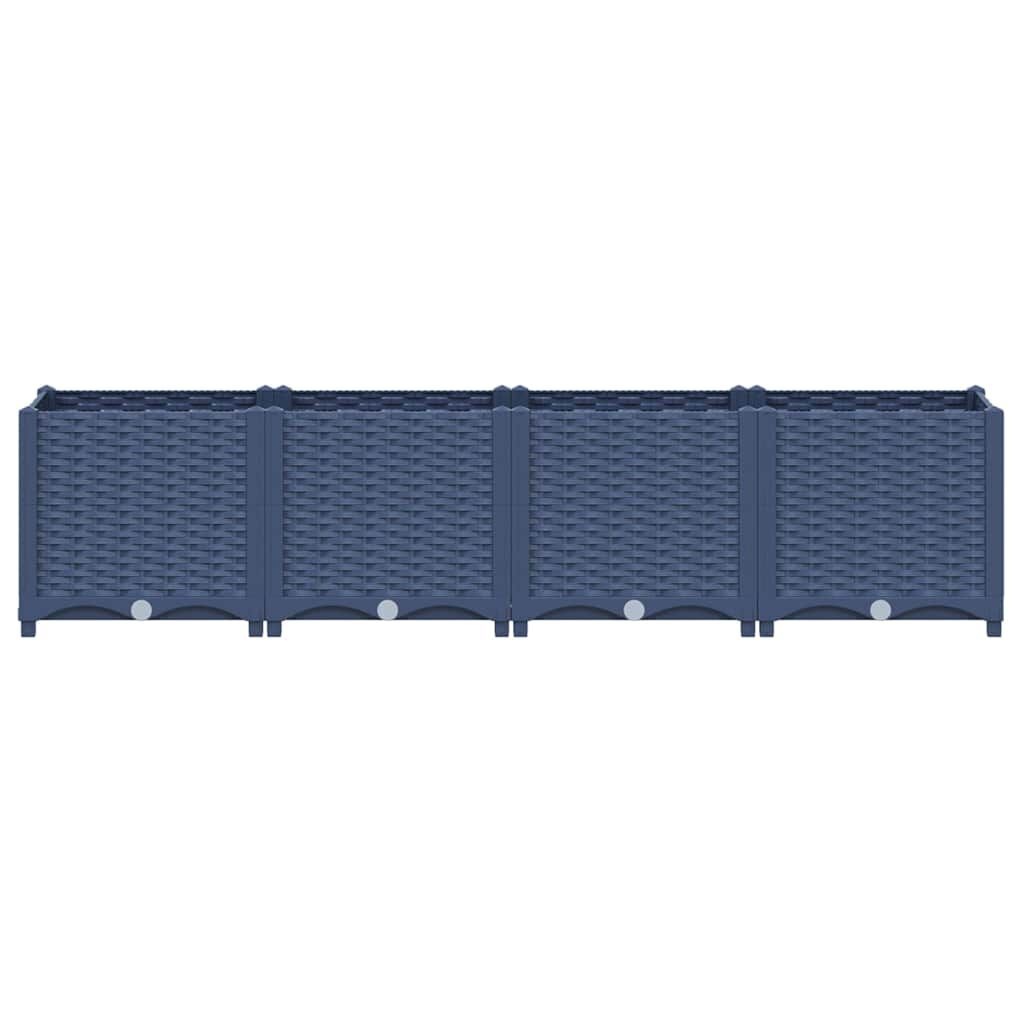 Verhoogde Plantenbak vidaXL Blauw - 160x40x38 cm - 58% Korting