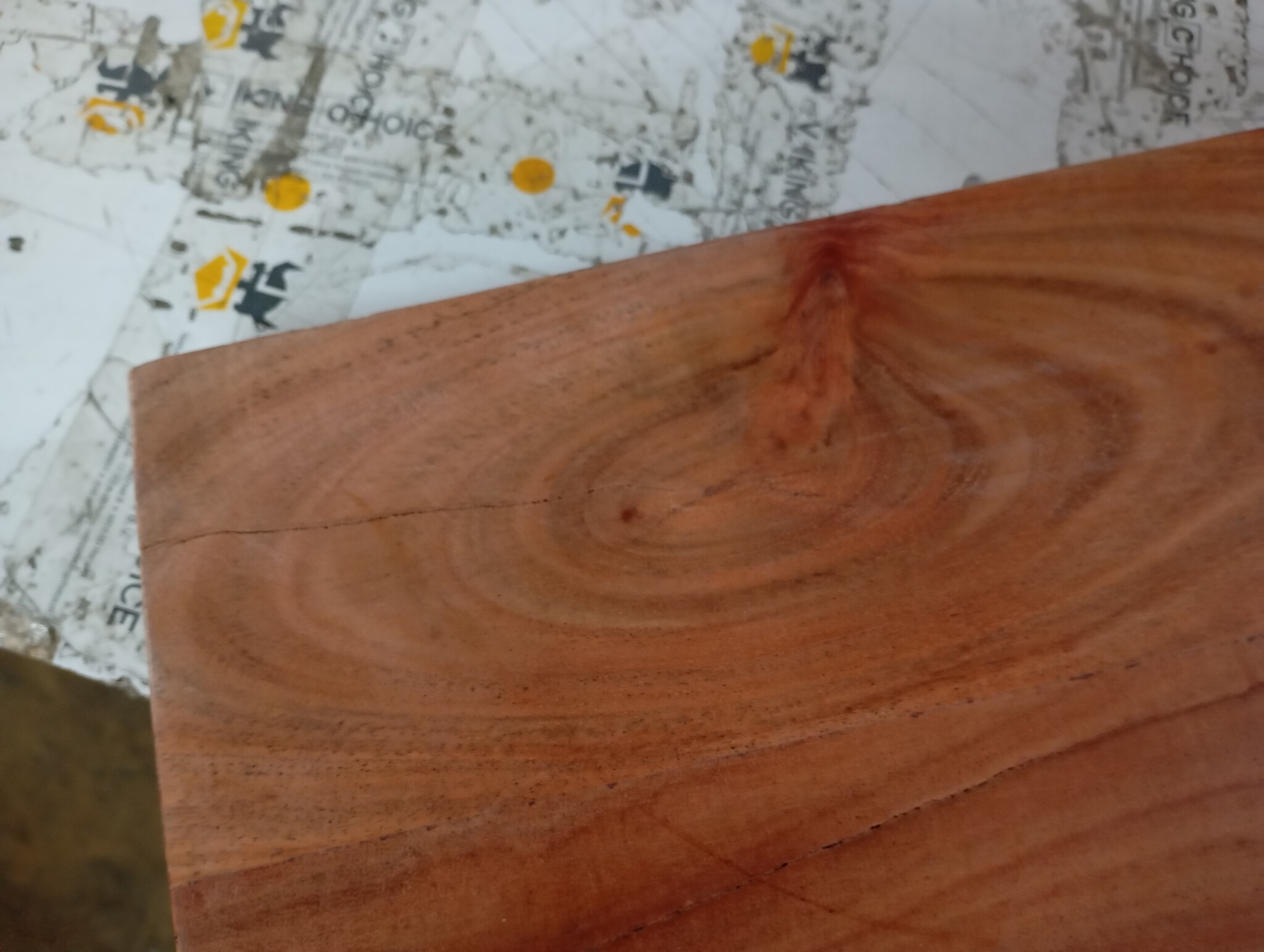 Acaciahout Tafelblad Natuurlijke Rand 90x40 cm - 53% Korting