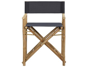 VidaXL Regisseursstoelen 2 st. Bamboe & Stof - 32% Korting