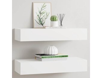 vidaXL Wandschappen 2 st met lade | 33% korting