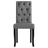 vidaXL Eetkamerstoelen 4 stuks - Donkergrijs (35% Korting)