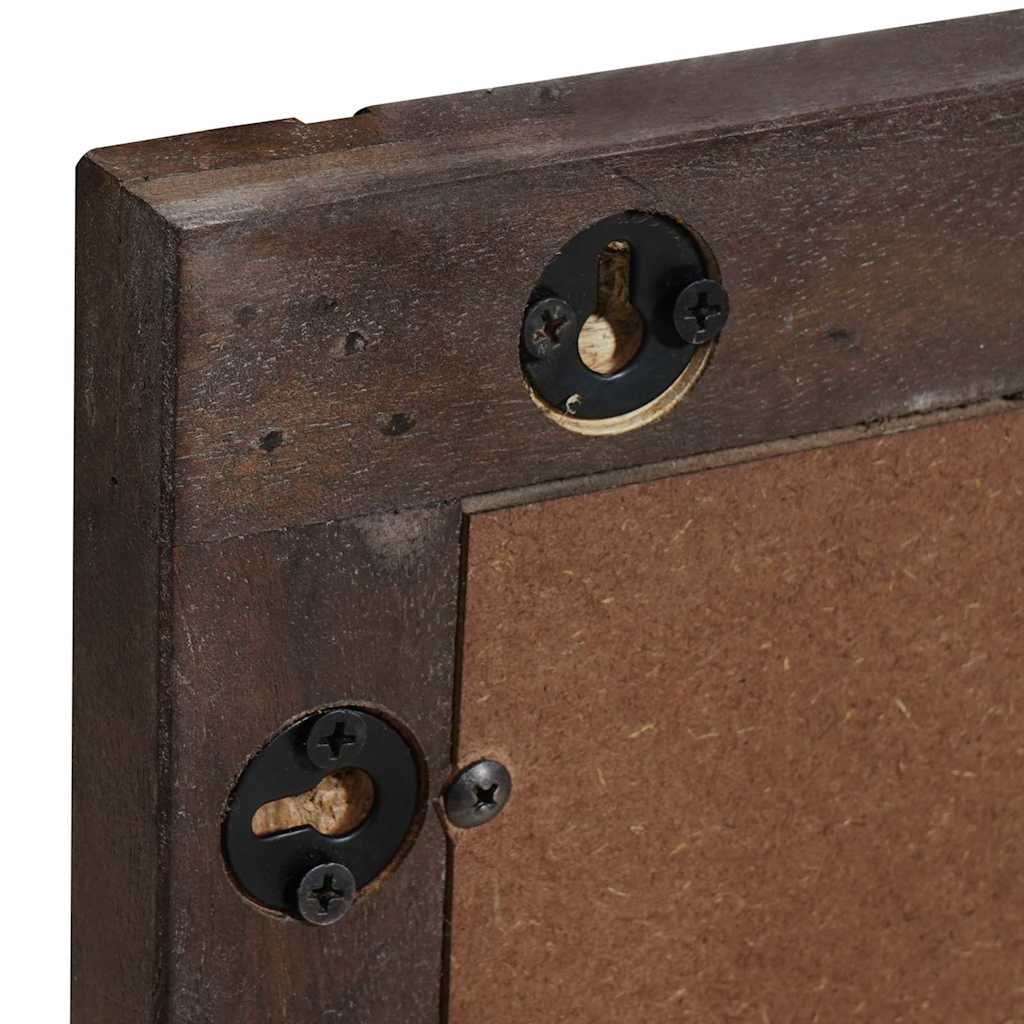 Retortje: Bruine Houten Wandspiegel 50x70 cm - 33% Korting!