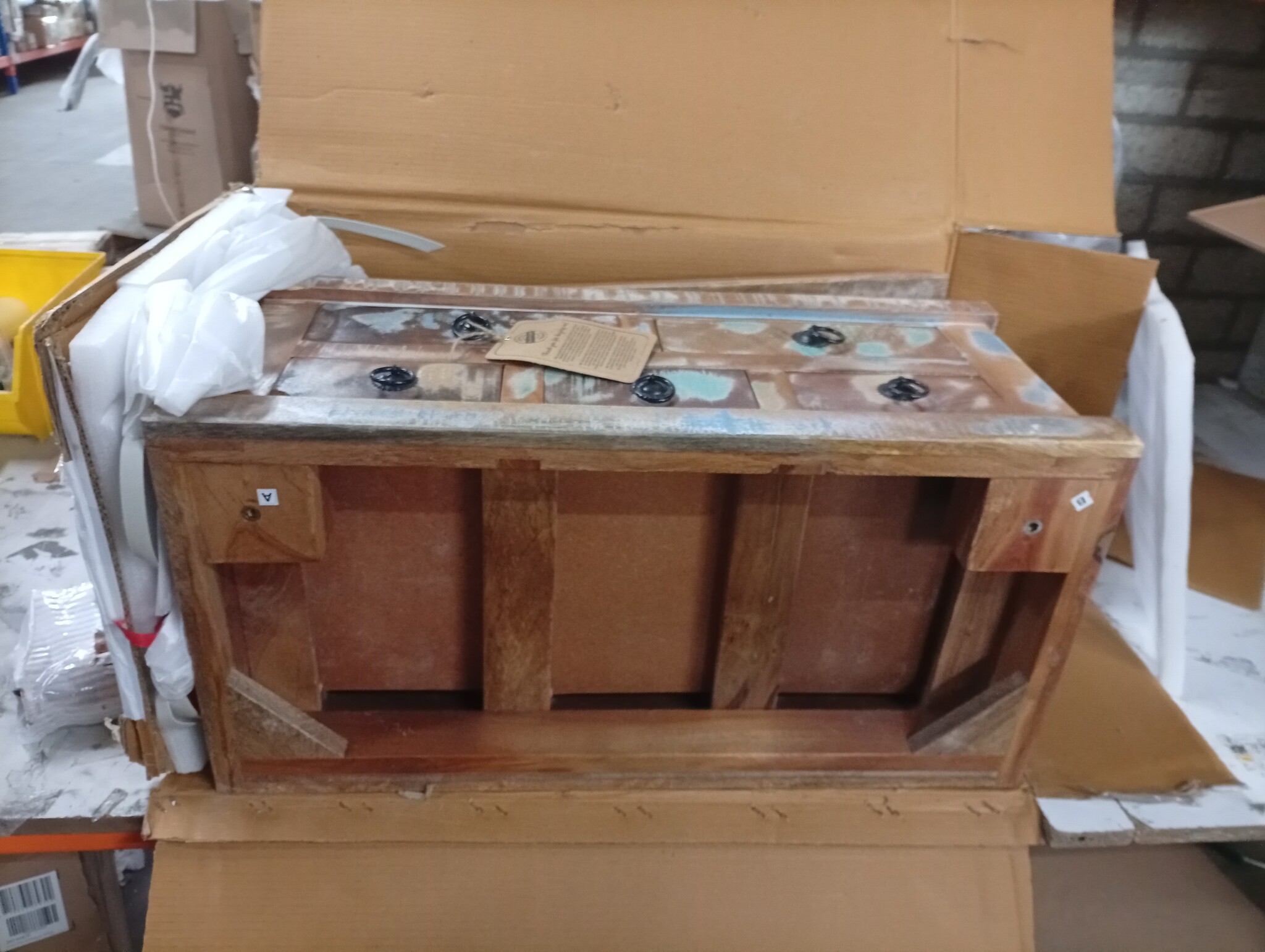 VidaXL Salontafel Gerecycled Hout 70x70x38 cm - 55% Korting