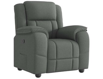 VidaXL Fauteuil Verstelbaar Stof Donkergrijs - 34% Korting!