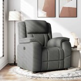 VidaXL Fauteuil Verstelbaar Stof Donkergrijs - 34% Korting!