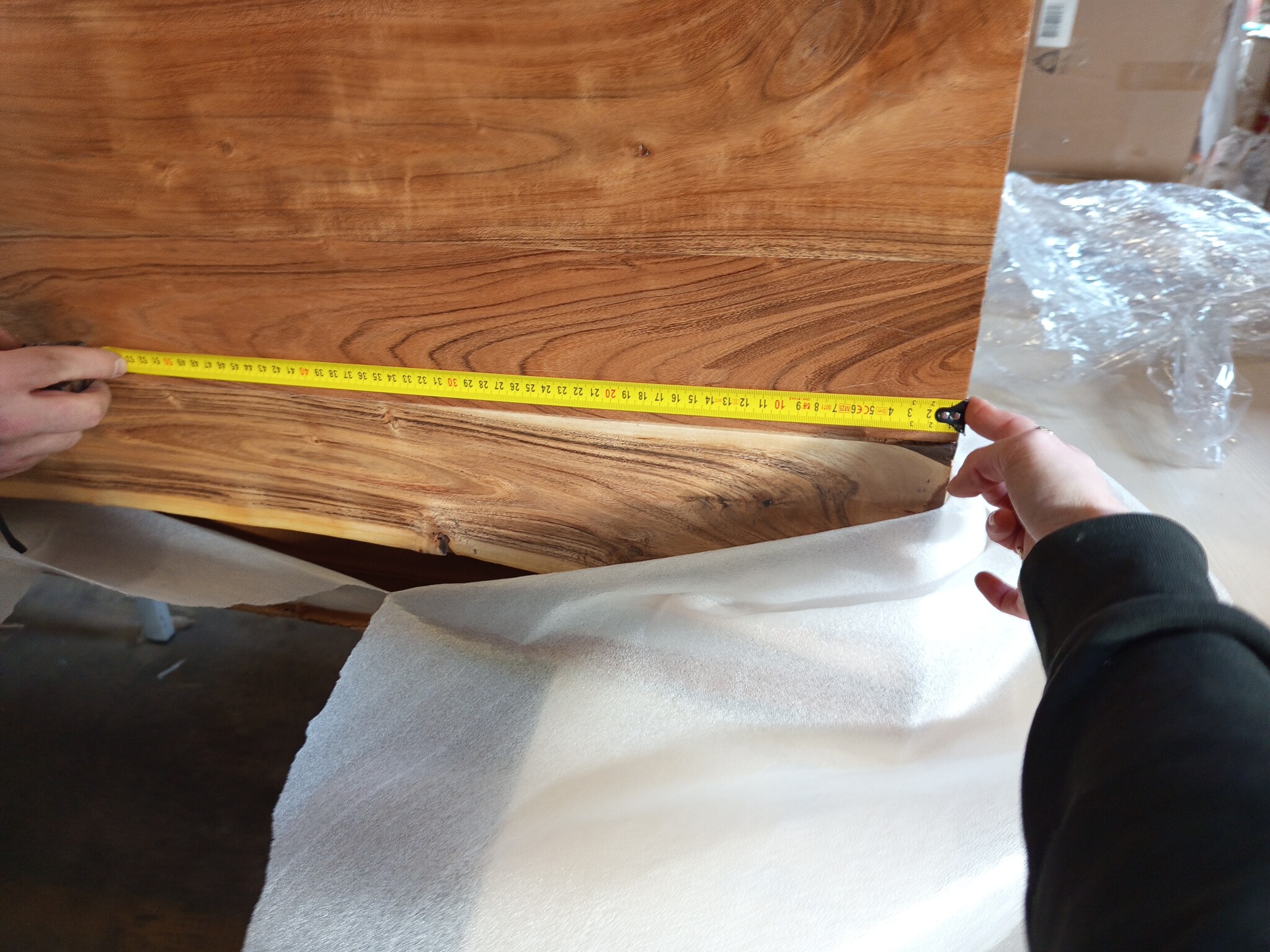 vidaXL Acaciahouten Wastafelblad 140x52cm - 59% Korting