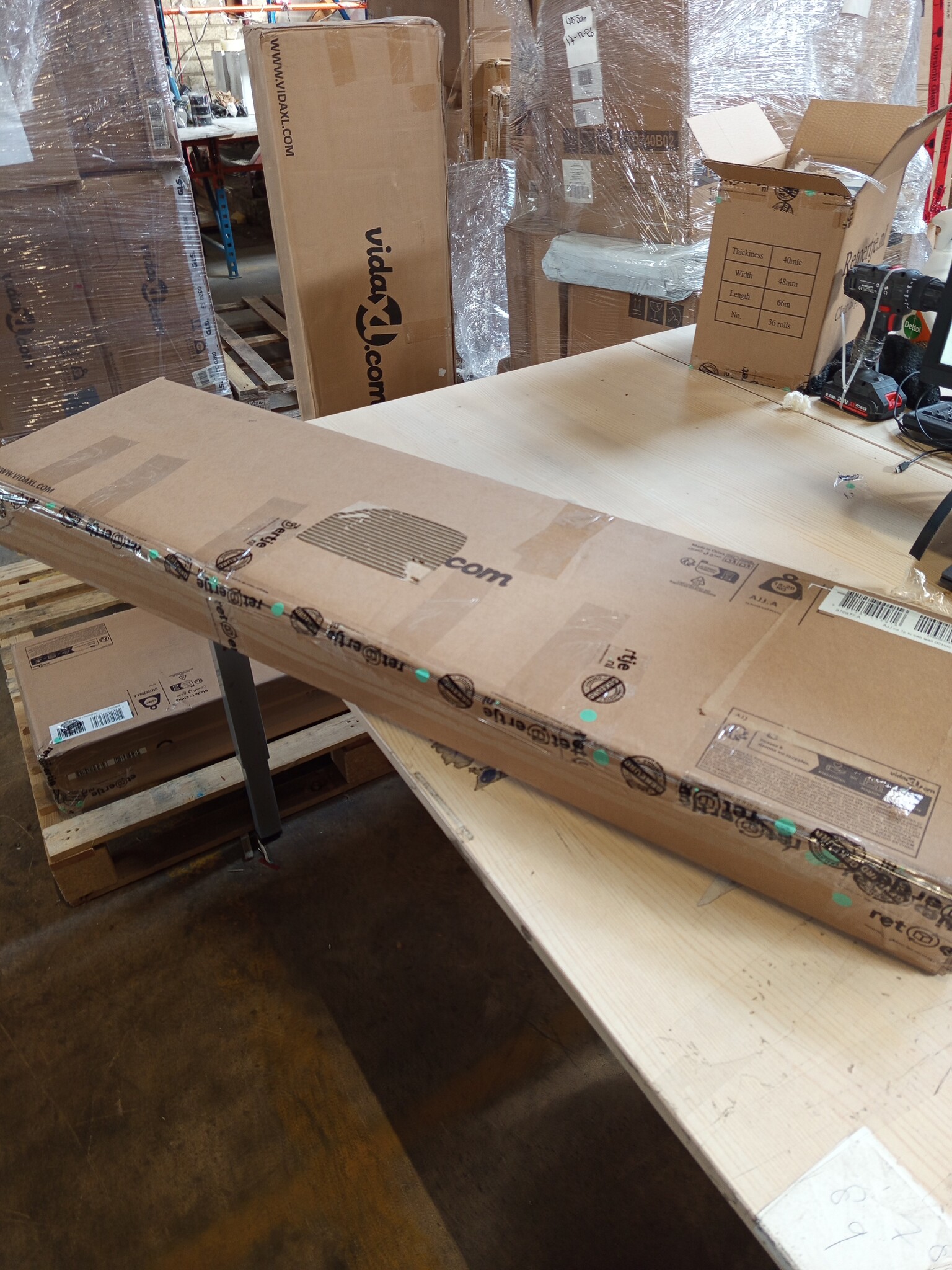 VidaXL TV-meubel 100x30x30cm Bewerkt Hout - 51% Korting!