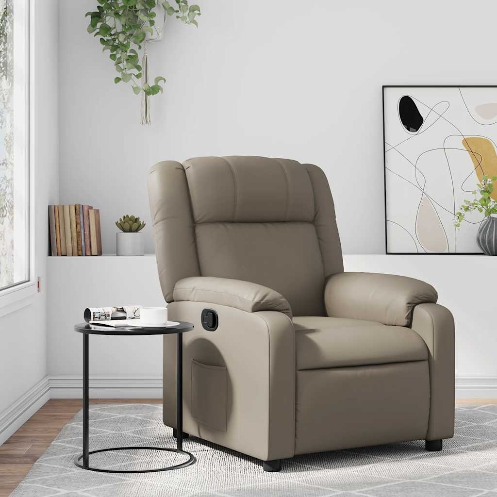 vidaXL Fauteuil Kunstleer Cappuccino - 34% Korting!