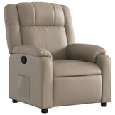 vidaXL Fauteuil Kunstleer Cappuccino - 34% Korting!