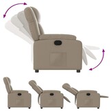 vidaXL Fauteuil Kunstleer Cappuccino - 34% Korting!