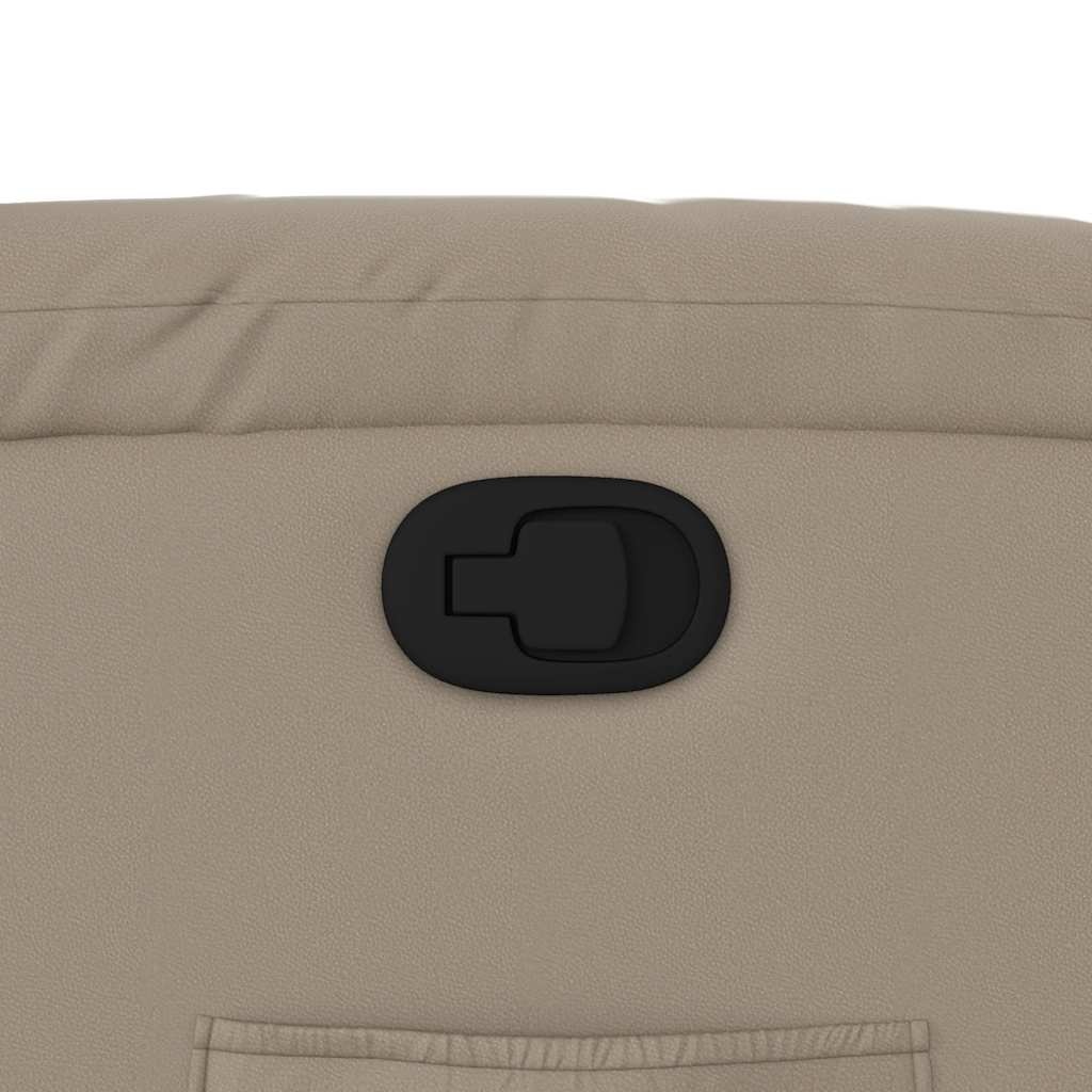 vidaXL Fauteuil Kunstleer Cappuccino - 34% Korting!