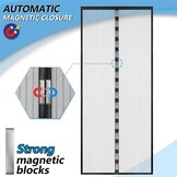 Vliegengaas Balkondeur Zwart 95x215cm - 37% Korting!