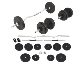 vidaXL Halterset 30 kg - Nu 33% Korting!