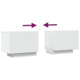 vidaXL Wit TV-meubel 100x35x40 cm Bewerkt Hout - 39% Korting!