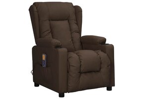 vidaXL Massagestoel Bruin Kunstleer - 41% Korting!