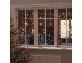 vidaXL Lichtslinger ster en maan afstandsbediening 345 LED's warmwit