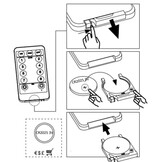 vidaXL Lichtslinger ster en maan afstandsbediening 345 LED's warmwit