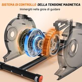 Recumbent ergometer met 16 instelbare weerstandsniveaus, lcd-display en app-connectie, hometrainer, bewaking van de hartslag, capaciteit 180 kg