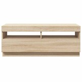 vidaXL Tv-meubel met LED-verlichting 100x35x40 cm sonoma eikenkleurig