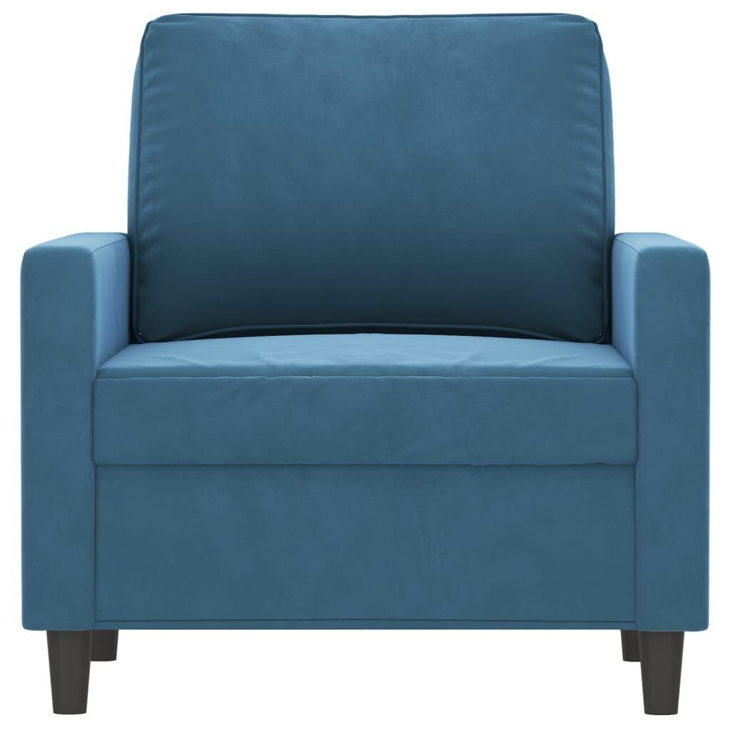 vidaXL Fauteuil 60 cm fluweel blauw