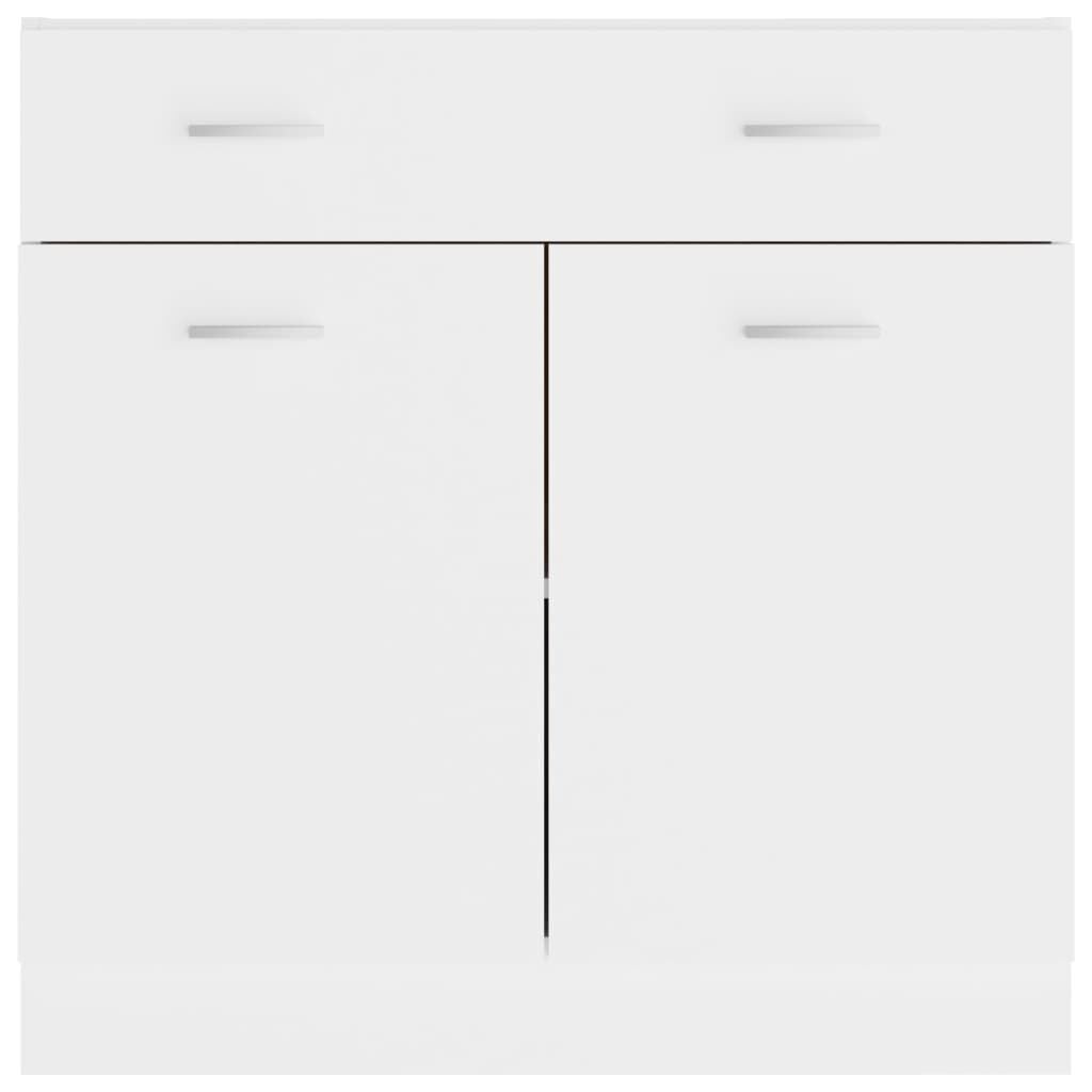 vidaXL Onderkast met lade Lyon 80x46x81,5 cm bewerkt hout wit