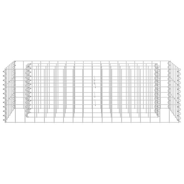 vidaXL Gabion plantenbak verhoogd 90x30x30 cm gegalvaniseerd staal