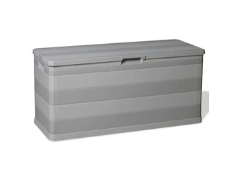 vidaXL Tuinbox 117x45x56 cm grijs